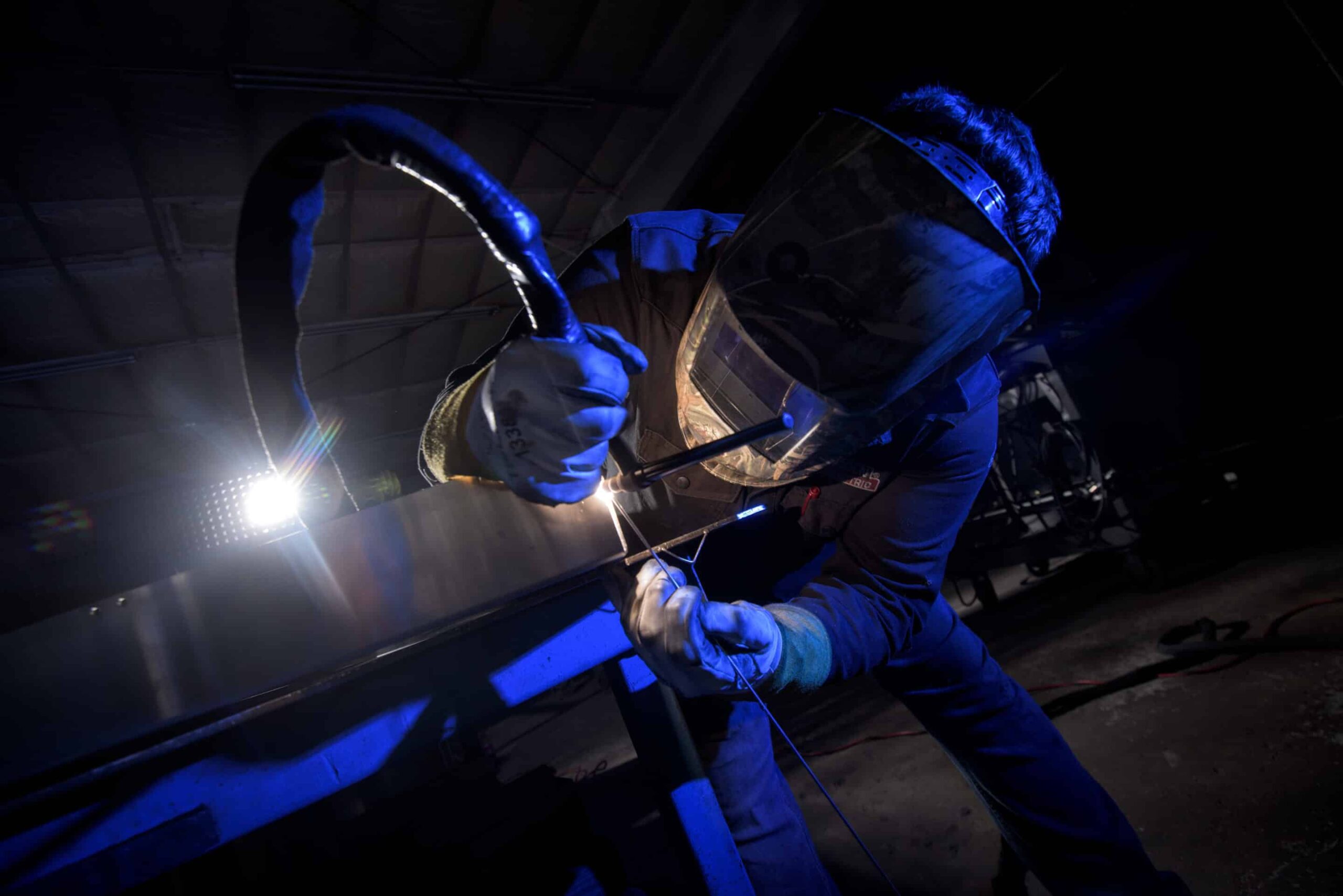 Welder fabricating - custom metal fabrication - leading edge manufacturing