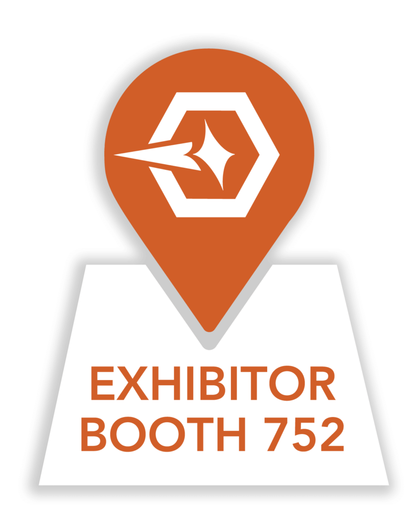 exhibitor pin - - Leading Edge Manufacturing